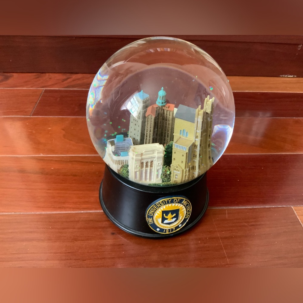University of Michigan snowglobe”. Plays fight song!